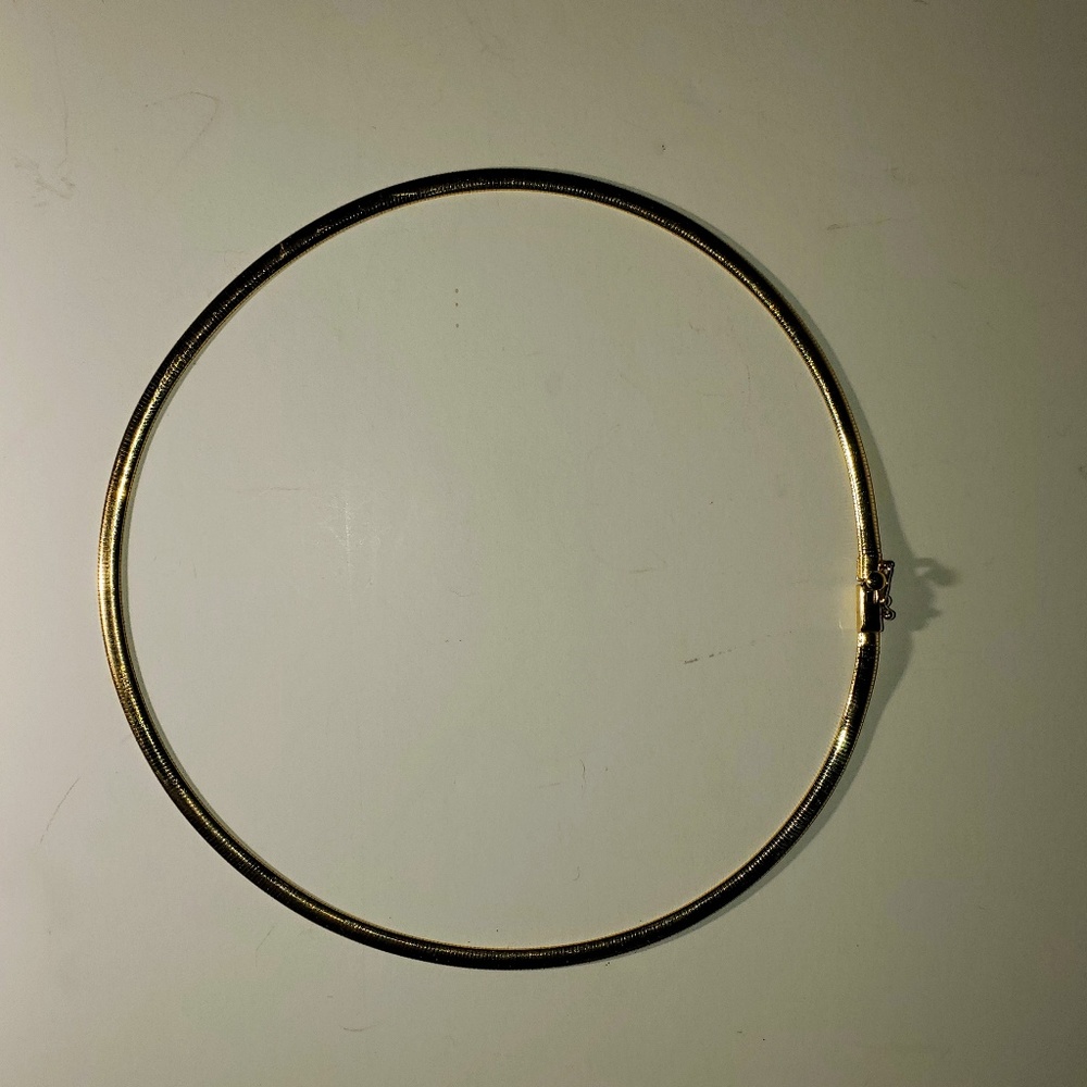14k Gold Flat Snake Chain 16"